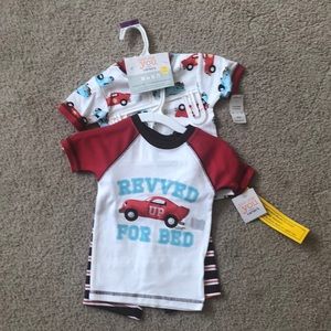 Two tops and a pair of shorts pj, brand new